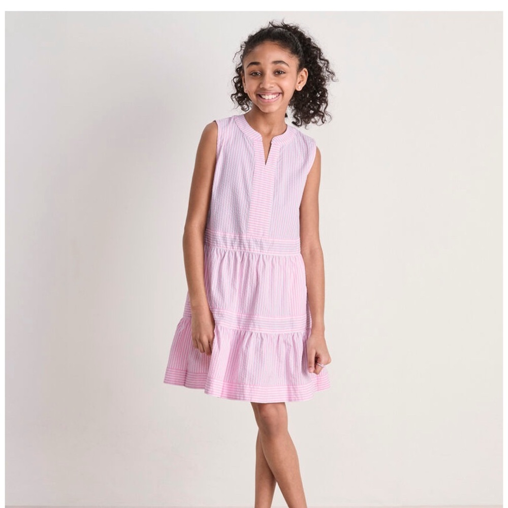 Girls Vineyard Vines Seersucker Performance Dress